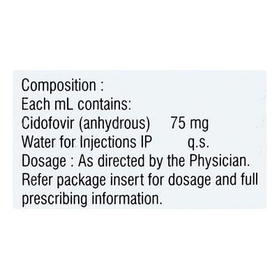 CIDNAVIR Injection 5ml - Viral infections-Ant