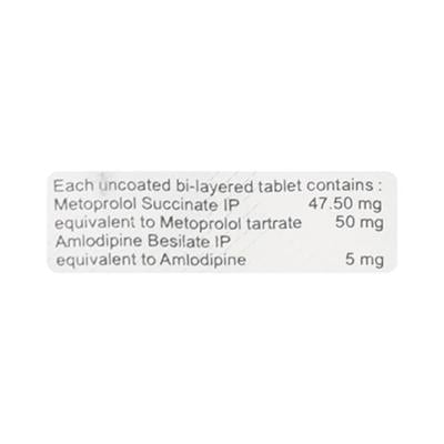 Amlovas M 5/50mg Tablet 10'S - Hypertension-Bet