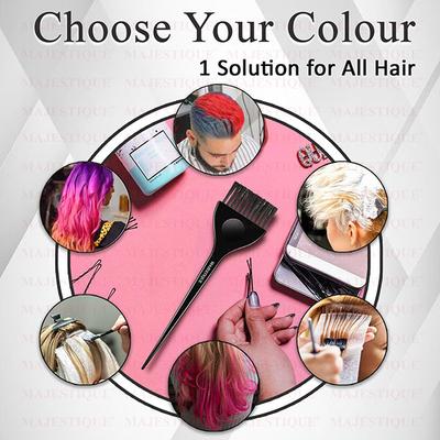 Majestique Professional Wide Hair Dye Brush, Coloring Applicator for Men and Women - Color May Vary 1's - Multi-Stylers