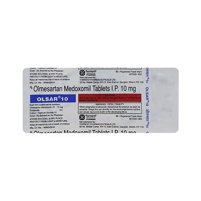 Olsar 10mg Tablet 10'S - Hypertension-Ang
