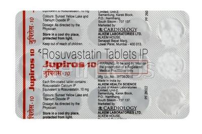 Jupiros 10mg Tablet 15'S - High Cholesterol-Dys