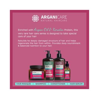 Arganicare Strengthening Organic Argan Oil and Keratin Conditioner 400 ml - Conditioners