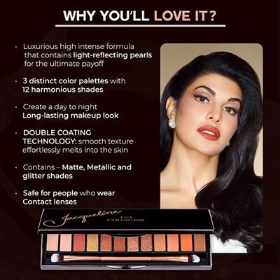 Colorbar X Jacquline Berry Blush Eyeshadow Palette 18gm - Eye Shadow Palettes