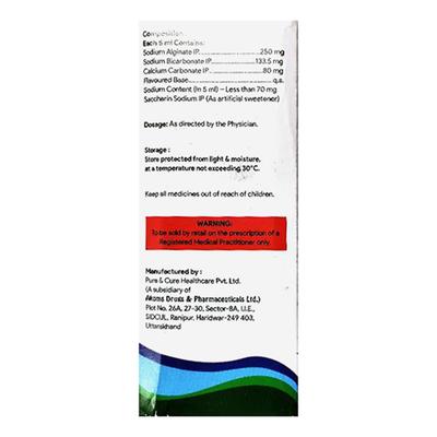 MAHARAFT MINT FLAVOUR Oral Suspension 150ml - Ulcer/Reflux/Flatulence-Aaa