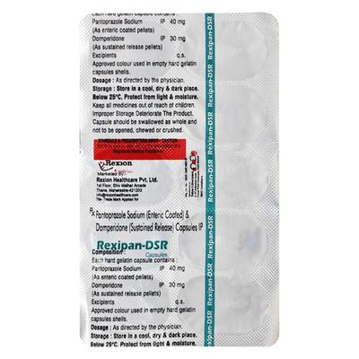 REXIPAN DSR Capsule 10's - Ulcer/Reflux/Flatulence-Aaa