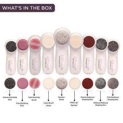 VEGA Smart 9 in 1 Head To Toe Cleaning Set For Pedicure Manicure And Skin & Body Massager (VHCK-01) 1 gm - Massagers