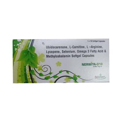 NERWITA Q10 Softgel Capsule 10's - Supplements-Vam
