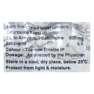 CEFURICA NEO 500 Tablet 10's - Bacterial Infections-Cep