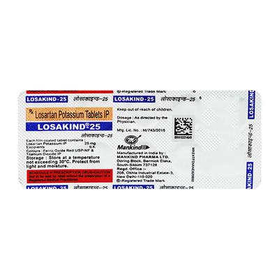 Losakind 25mg Tablet 10'S - Hypertension-Ang