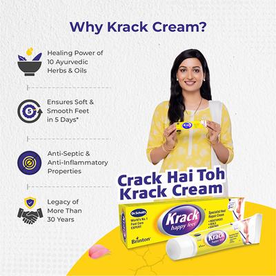 Krack Heel Repair Cream 15 gm - Manicure & Pedicure Kits