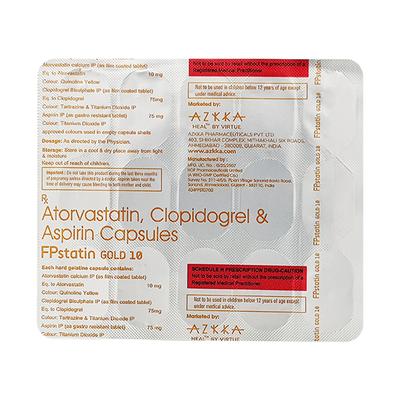 FPSTATIN GOLD 10 Capsule 10's - High Cholesterol-Dys