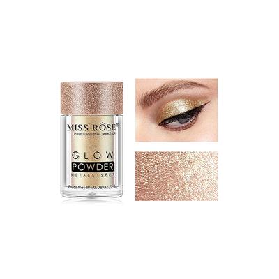 Miss Rose Professsional Makeup Glow Powder Metalises 7001 - 010M 01 20 gm - Highlighters & Illuminators