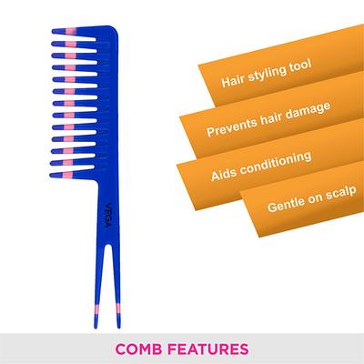 Vega Colouring Hair Comb, for Men and Women (VC21270) 2's - Hair Combs