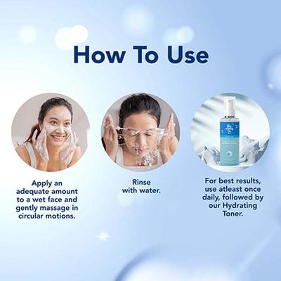 The Moms Co Natural Hydrating Face Wash with 8 Types of Hyaluronic Acid and White Mushrooms 80 gm - Face Wash & Cleansers