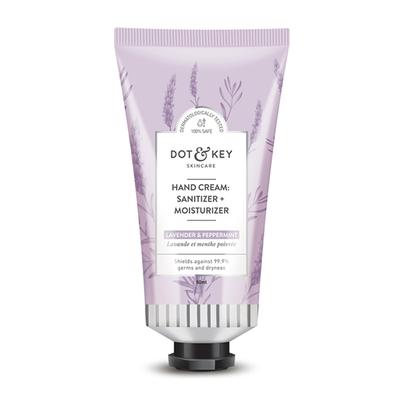 Dot & Key Hand Cream (Sanitizer + Moisturizer) - Lavender & Peppermint 50 ml - Hand Creams