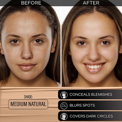 Faces Canada All Day Hydra Matte Foundation 3-In-1 Foundation + Moisturizer + SPF 30 Aloe and Vitamin C Medium Natural 022 25ml - Foundation