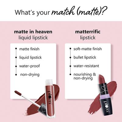 Plum Matte In Heaven Liquid Lipstick - Very Berry - 128 4.5 ml - Lipsticks