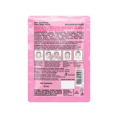 Buds & Berries Bulgarian Rose Sheet Mask Pouch 25 gm - Sheet Masks