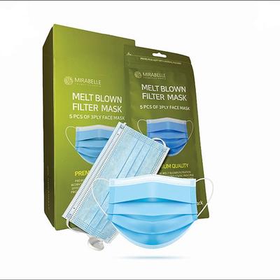 Mirabelle Korea Melt Blown Filter 3 Ply Mask 5' s - Face Packs