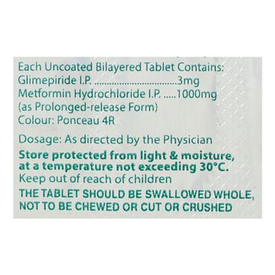 Glimaday Forte 3mg Tablet 10'S - Diabetes-Ant