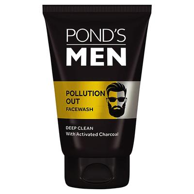 Pond's Men Pollution Out Activated Charcoal Deep Clean Facewash 100 gm - Face Washes