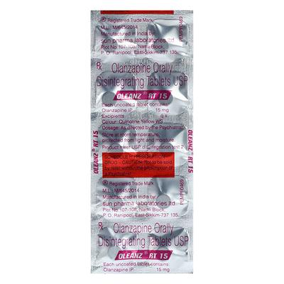 Oleanz RT 15mg Tablet 10'S - Schizophrenia-Aps