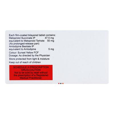 Vinicor AM 50/5mg Tablet 10'S - Hypertension-Bet