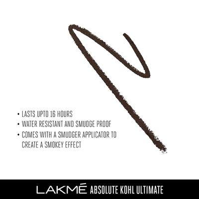 Lakme Absolute Ultimate Kohl Ash Brown 1.2 Gm - Kajal & Kohls