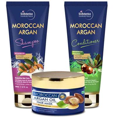 St.Botanica Shampoo + Conditioner + Hair Mask - Moroccan Argan 200 ml - Shampoos