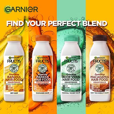 Garnier Fructis Hair Food - Reparing Papaya Conditioner For Damaged Hair 350 ml - Conditioners