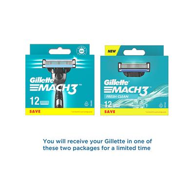 Gillette Mach 3 Cartridge 12's - Razors & Cartridges