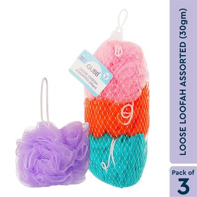 GUBB Exfoliating Loofah - 3 Loofahs 90 gm - Loofahs & Sponges