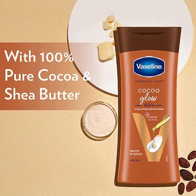 Vaseline Intensive Care Cocoa Glow Body Lotion, moisturizes dry skin from the first application 200 ml - Lotions & Creams