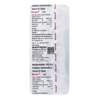 Benuvo Tablet 10'S - Supplements-Vam