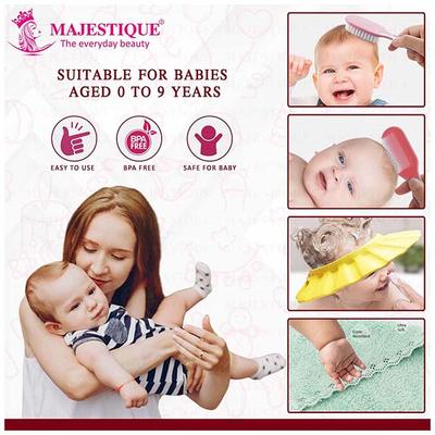 Majestique Baby Shower Cap with Baby Grooming and Care Kit, Baby Bath Accessories - 4Pcs/Multicolor 1's - Baby Grooming
