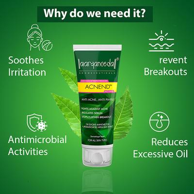 Aryanveda Acnend Face Wash (Pack of 2 x 60 ml) - Face Wash & Cleansers
