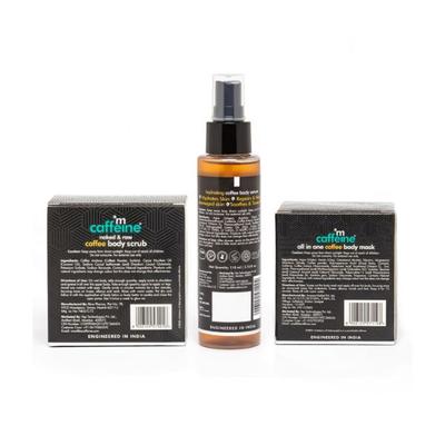 Mcaffeine Detan & Hydrate Complete Body Care Routine Coffee Body Scrub, Body Mask & Body Serum 240gm 1's - Scrubs & Exfoliants