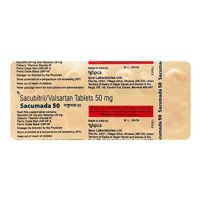 SACUMADA 50 Tablet 14's - Heart Failure-Ang
