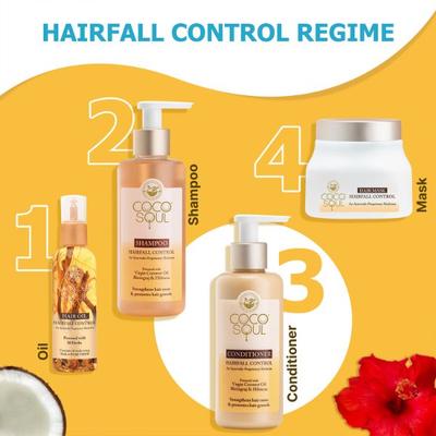 Coco Soul Hair Fall Control Conditioner with 100 % Cold Pressed Virgin Coconut Oil 200 ml - Conditioners