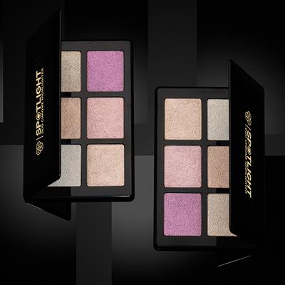 Pac Spotlight Duo Chrome Highlighter Palette 6 Colors 24 gm - Highlighters & Illuminators