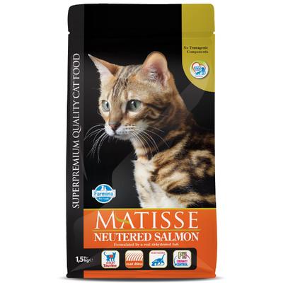 Farmina Matisse Super Premium Quality Cat Food - Neutered Salmon 1.5 kg - Petfood