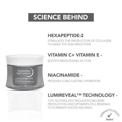 Bioderma Pigmentbio Night Renewer Cream 50 ml - Night Cream