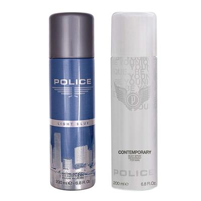 Police Light Blue + Contemporary Deo Combo Set - Pack of 2 400 ml - Deodorants/Roll-Ons