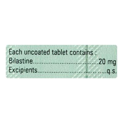 BILLACARE 20 Tablet 10's - Allergies-Ant