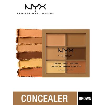 Nyx Professional Makeup Conceal, Correct, Contour Palette - 3 CP03 Deep,Profond 9 gm - Contour