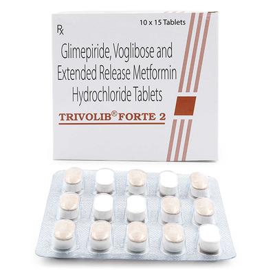 TRIVOLIB FORTE 2 Tablet 15's - Diabetes-Ant