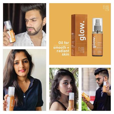 Pure Cure + Co. Glow Manjistadi Oil - Smooth + Radiant Skin 100 ml - Face Oils