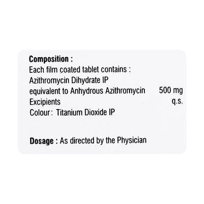 HHAZI 500mg Tablet 5's - Bacterial Infections-Mac
