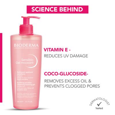 Bioderma Sensibio Soothing Micellar Cleansing Foaming Sensitive Skin 500ml - Scrubs & Exfoliants