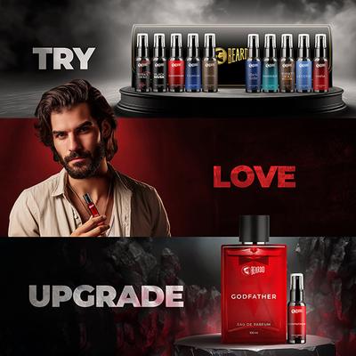 Beardo Perfume Trial Kit Gift Set for Men Long Lasting Fragrances 10 x 5ml Eau De Parfume 1's - Men Perfumes (Edt/Edp)